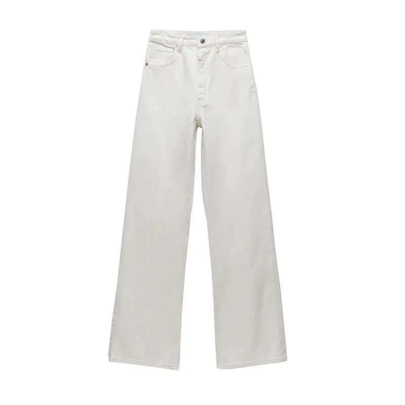 Slim wide-leg jeans